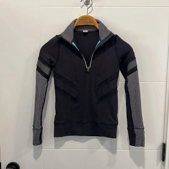 Lululemon  Ivivva 1/4 zip long sleeve shirt size 7 - Picture 3 of 11